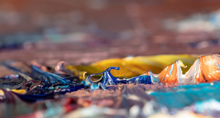 oil painting fragment, abstract illustration