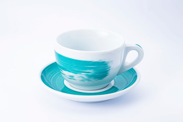 tea cup on a white background