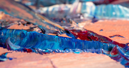 oil painting fragment, abstract illustration
