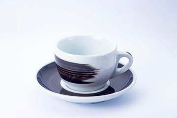 tea cup on a white background