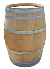 Old wooden barrel