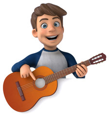 Obraz premium 3D cartoon character fun teenager