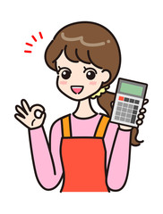 主婦　お金　ポーズ