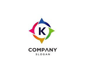 Letter K Creative Modern Logo Design Template