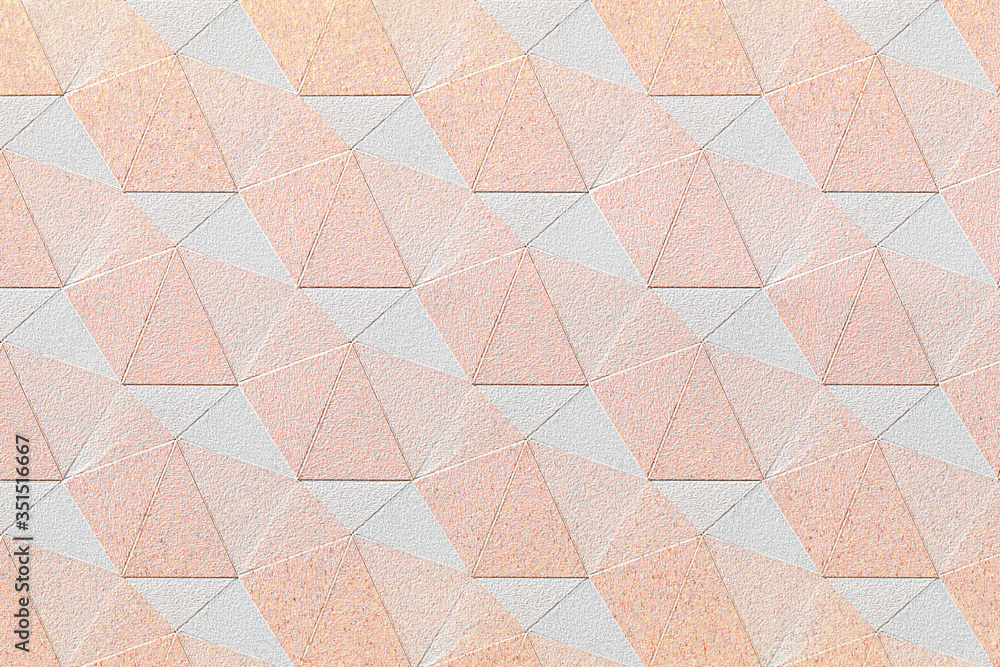 Canvas Prints 3d copper paper craft heptagonal patterned background