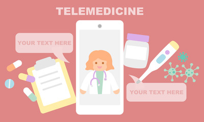 Telemedicine with doctor on mobile phone