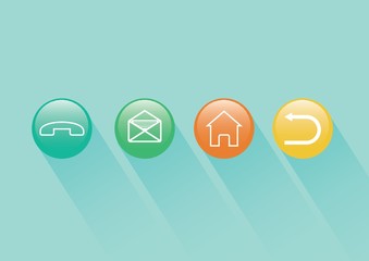 A web buttons illustration.