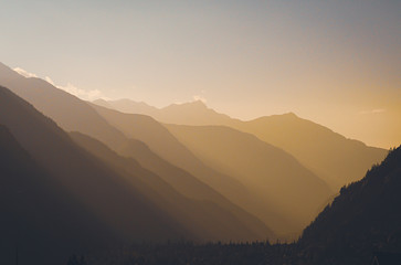 Sunset in Sangla valley, Kinnaur, Himachal