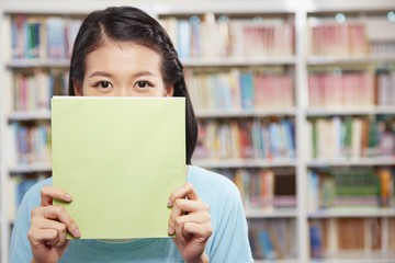 A student in library