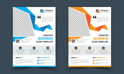 Corporate creative business flyer designs template