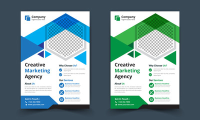Corporate creative business flyer designs template
