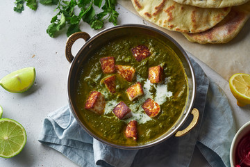 Vegetarian palak paneer