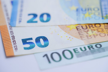 Euro banknotes background : Banking Account, Investment Analytic research data economy, trading, Business company concept.