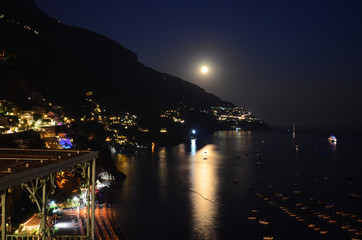 Full moon on Positano.