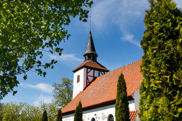 Fototapeta premium The Church of St. Nicholas in Ushakovo, Kaliningrad