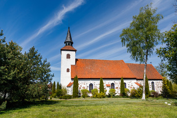 Fototapeta premium The Church of St. Nicholas in Ushakovo, Kaliningrad