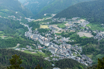 Fototapeta na wymiar Cityscape in Summer of La Massana, Andorra