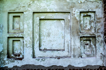 Rectangle block pattern for wall and fence house