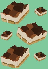 cake slices background