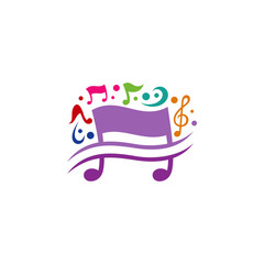 Playful music logo