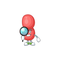 cartoon drawing concept of neisseria gonorrhoeae working as a Private Detective