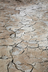 Droughty ground, cracked natural texture background
