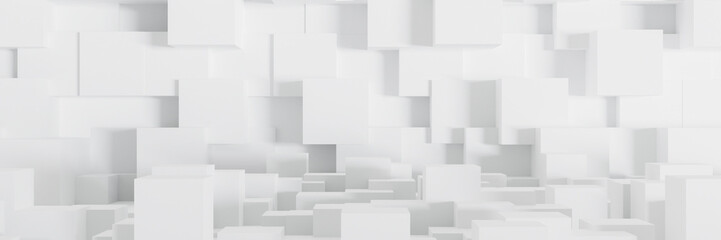 abstract white light on wall background texture with geometric shape. 3d render design for display product on website. Mockup with gray podium scene concept. Empty showcase for advertising and banner.