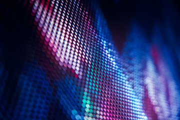 CloseUp LED blurred screen. LED soft focus background. abstract background ideal for design.