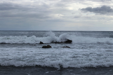 Mediterranean is rebelling against the pollution of its waters and has released huge waves to the...
