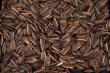 Organic Black sunflower seeds. For texture or background