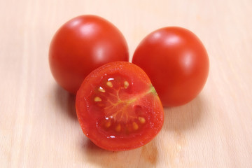 red ripe Pachino tomatoes