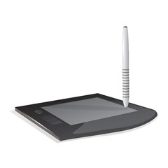 graphic tablet and stylus