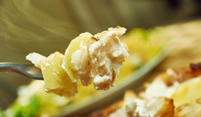 Smoked haddock potato gratin