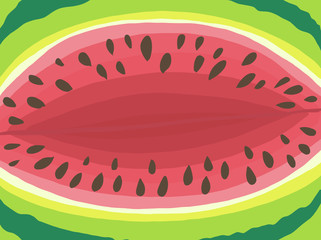 A graphical illustration of watermelon