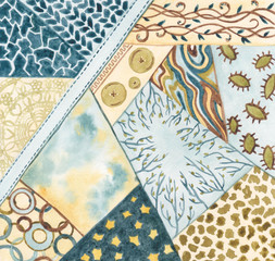 Hand drawn watercolor abstract background