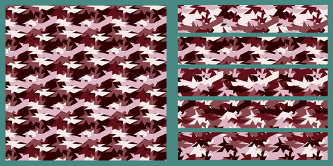 Fototapeta na wymiar Camouflage_Pattern01_Red_type02