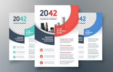 City Background Business Book Cover Design Template