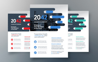 Fototapeta premium City Background Business Book Cover Design Template