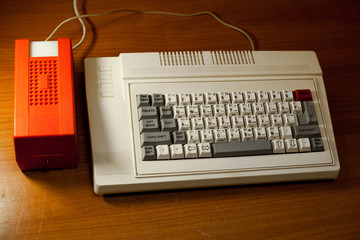 Retro computer, USSR clone of the ZX Spectrum with instruction manual. Delta-C 128.