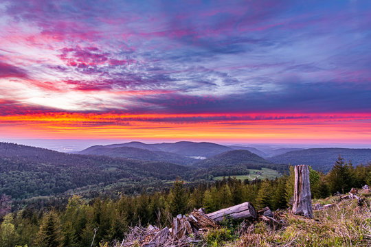 Sunset in Black Forest