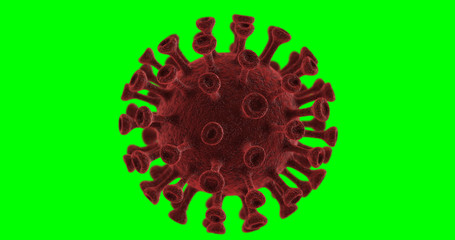 Illustration 3D of coronavirus covid 19 background