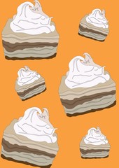 cake slices background