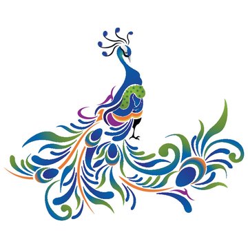 peacock pattern icon