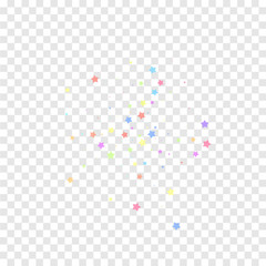 Festive confetti. Celebration stars. Colorful star