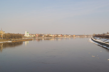 View of the Volga river in Tver Russia