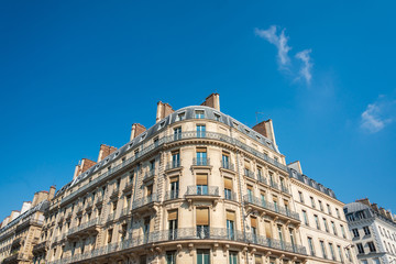 Fototapeta na wymiar Antique building view in Paris city, France