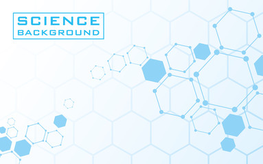 white science background with lines structures