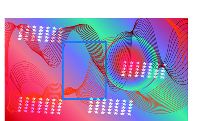 abstract vector background with flowers