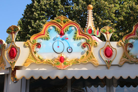 merry-go-round in paris (france)