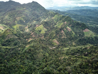 Green mountain landscape